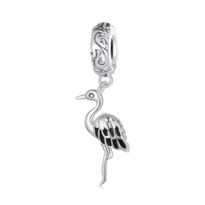 (image for) Pandora Style White Stork Dangle - SCC2635