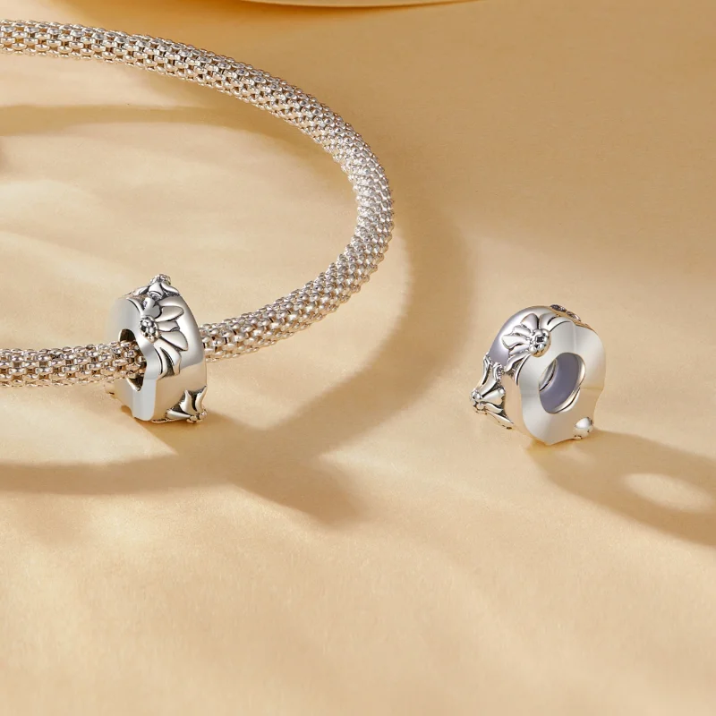 (image for) Pandora Style Wild Chrysanthemum Clip - SCC2574 - View 4