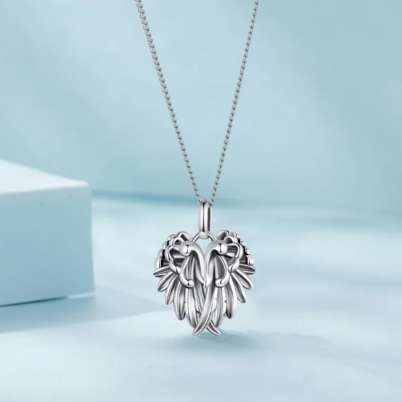 (image for) Pandora Style Wings Necklace - SCN504 - View 3