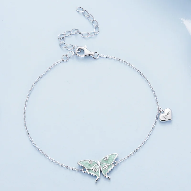 (image for) Pandora Style Wizard of Oz Butterfly Chain Bracelet - BSB118 - View 2