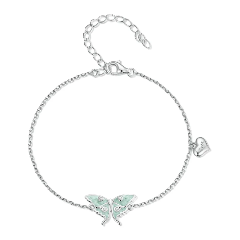 (image for) Pandora Style Wizard of Oz Butterfly Chain Bracelet - BSB118 - Product Image