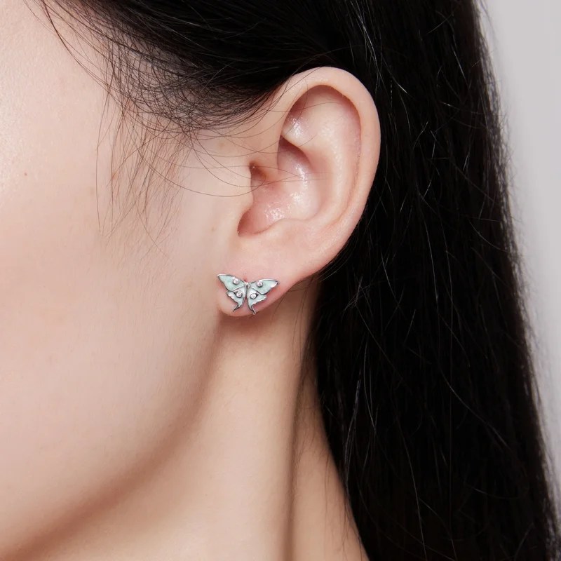 (image for) Pandora Style Wizard of Oz Butterfly Studs Earrings - BSE828 - View 5