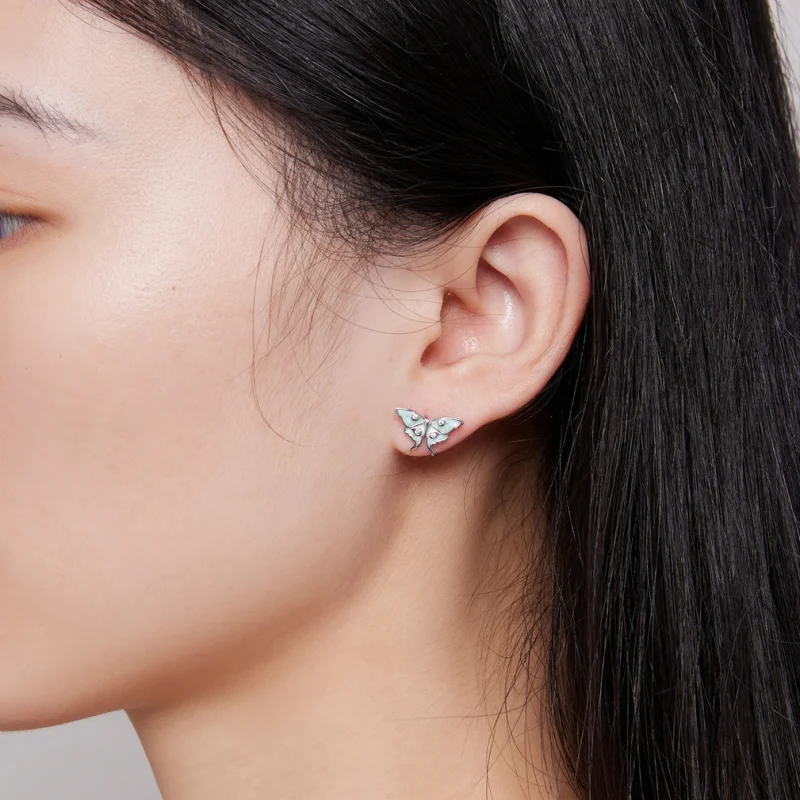 (image for) Pandora Style Wizard of Oz Butterfly Studs Earrings - BSE828 - View 6