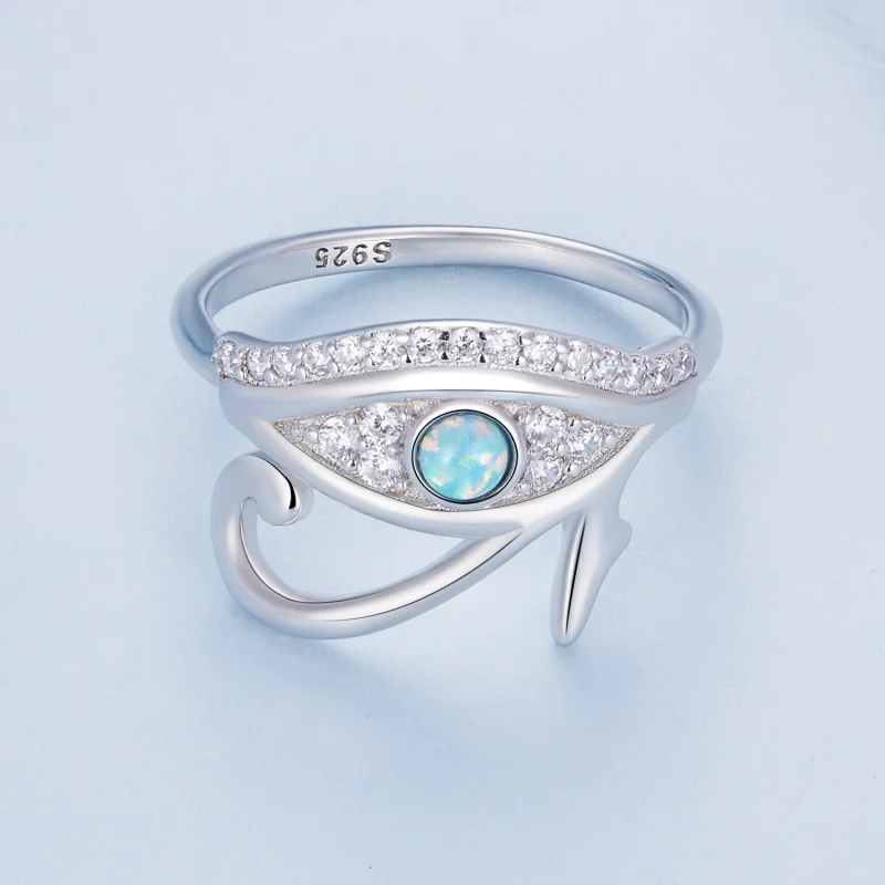 (image for) Pandora Style Zircon Eye of Horus Ring - BSR403 - View 3