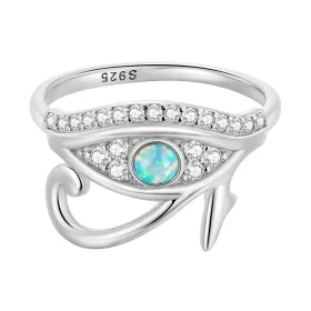 Pandora Style Zircon Eye of Horus Ring - BSR403 Pandora Style Zircon Eye of Horus Ring - BSR403