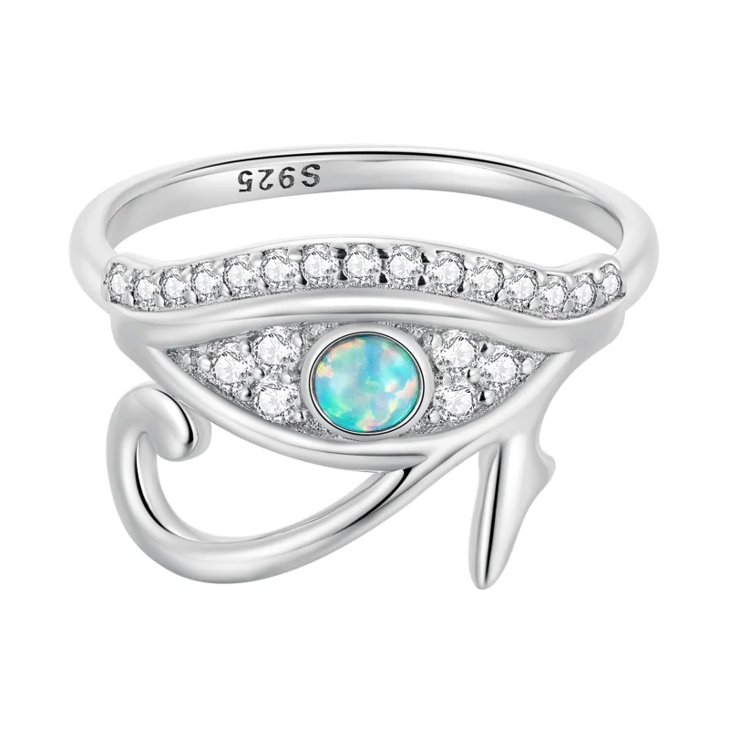 (image for) Pandora Style Zircon Eye of Horus Ring - BSR403 - Product Image