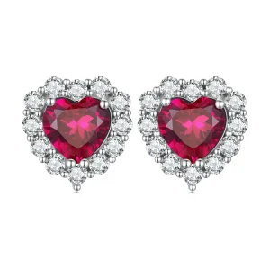 (image for) Pandora Style Zircon Love Studs Earrings - SCE1577