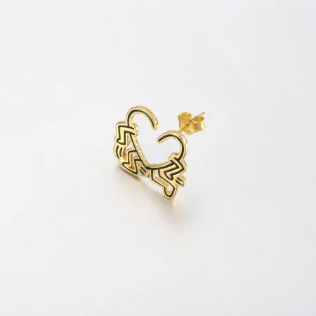 Keith Haring™ x Pandora Walking Heart Stud Earring - 262221C01