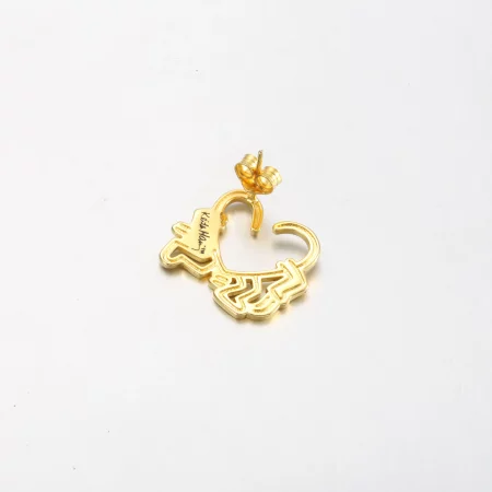 Keith Haring™ x Pandora Walking Heart Stud Earring - 262221C01