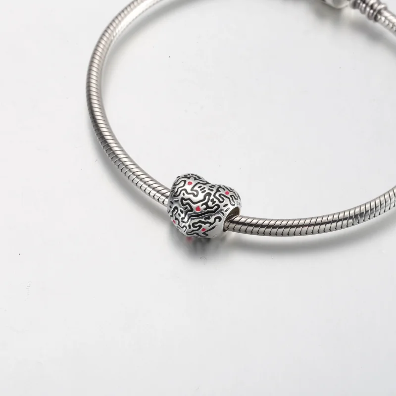 (image for) Keith Haring™ x Pandora Line Art People Charm - 792224C01 - View 5