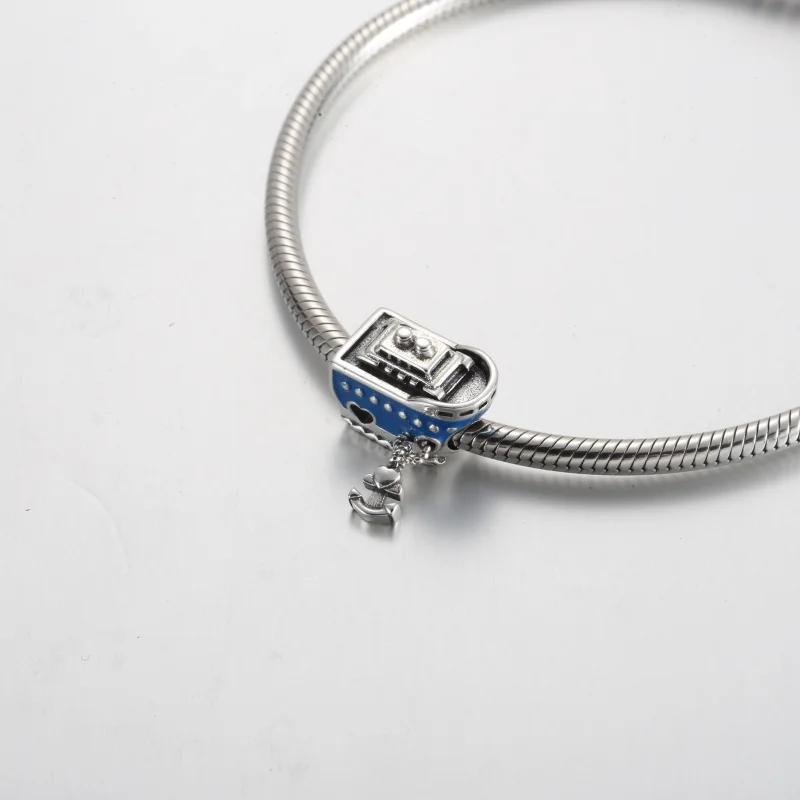 (image for) Pandora Anchored Cruise Ship Charm - 792198C01 - View 5