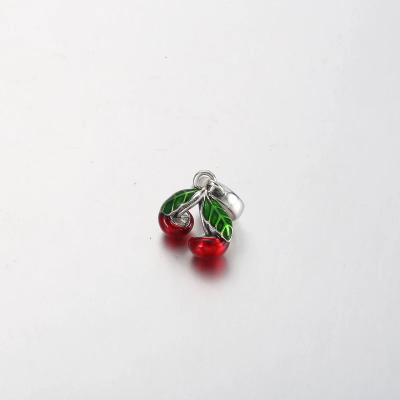 (image for) Pandora Asymmetrical Cherry Fruit Dangle Charm - 791583C01 - View 4