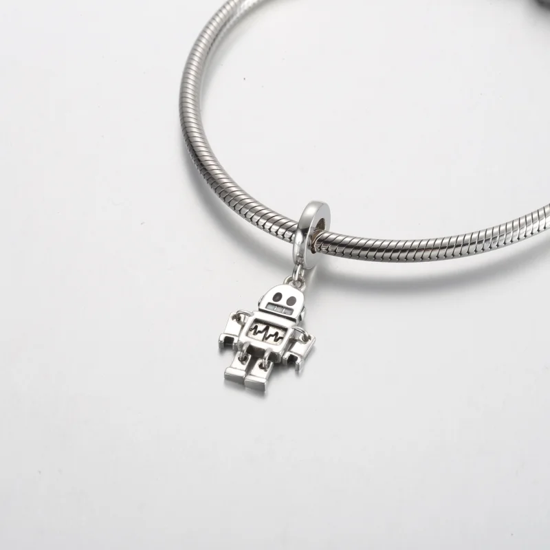(image for) Pandora Bestie Bot Robot Dangle Charm - 792250C01 - View 4