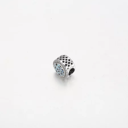 Pandora Blue Leopard print sterling silver charm - 792016CZ_E024