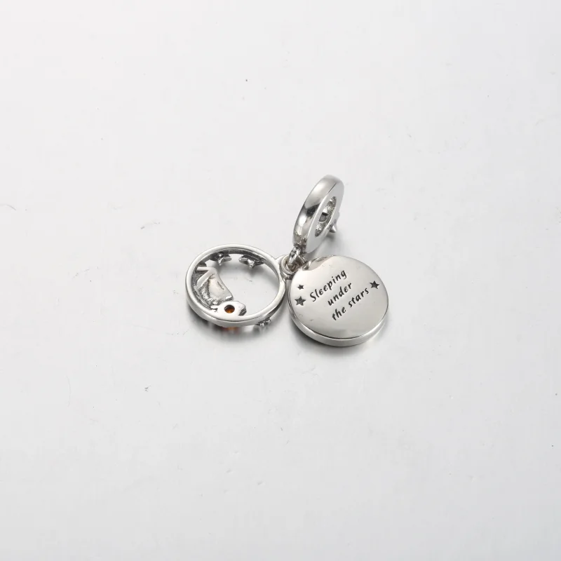 (image for) Pandora Camping Night Sky Double Dangle Charm - 791686C01 - View 3