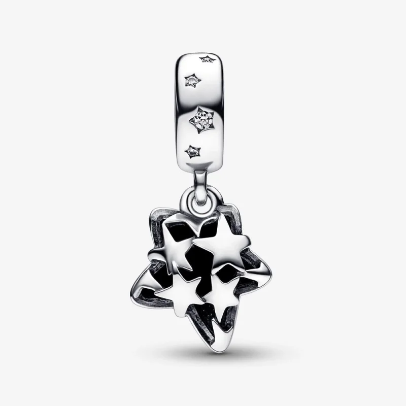 (image for) Pandora Celestial Galaxy Star Murano Dangle Charm - 792368C01 - View 5