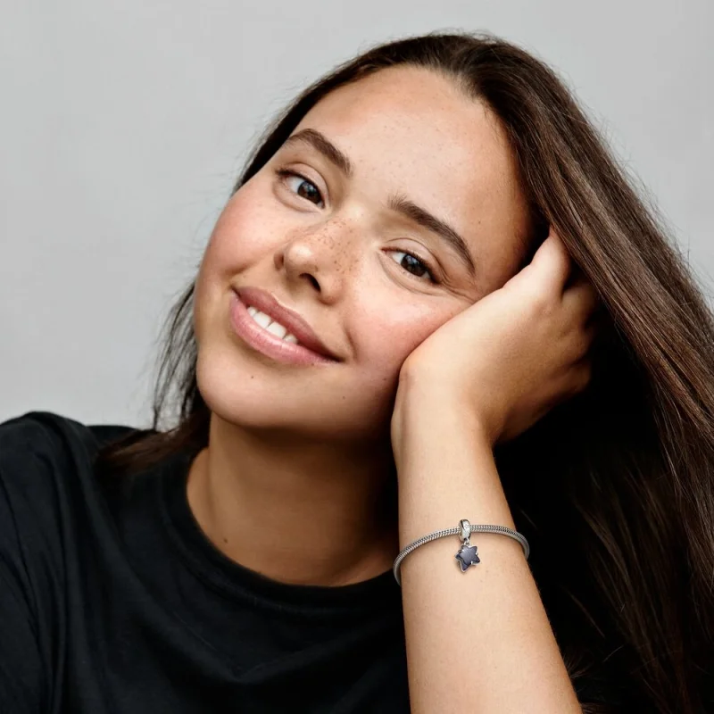 (image for) Pandora Celestial Galaxy Star Murano Dangle Charm - 792368C01 - View 6