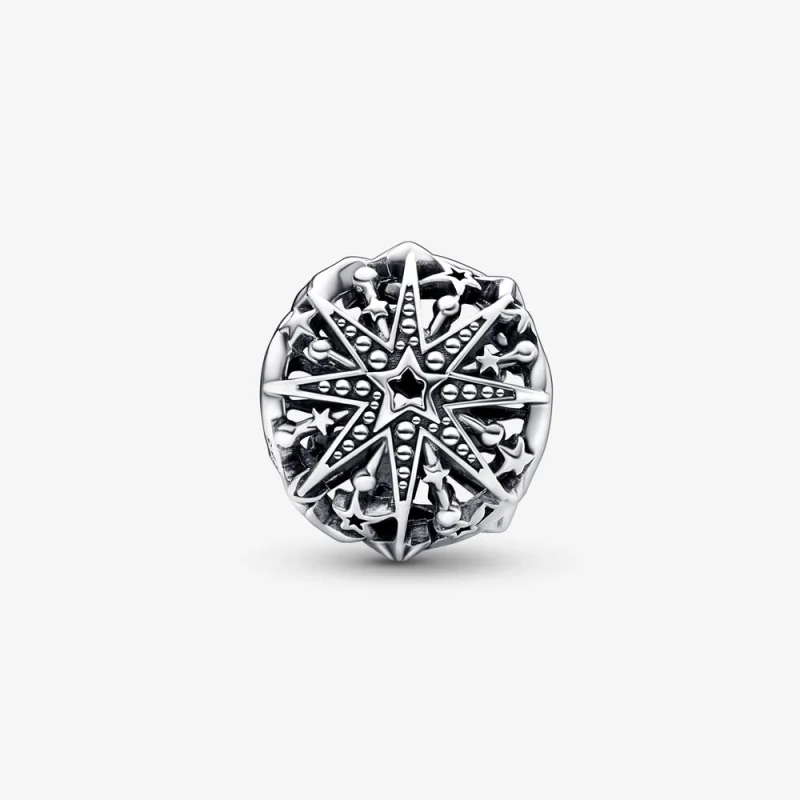 (image for) Pandora Celestial Snowflake Charm - 792360C00 - View 5