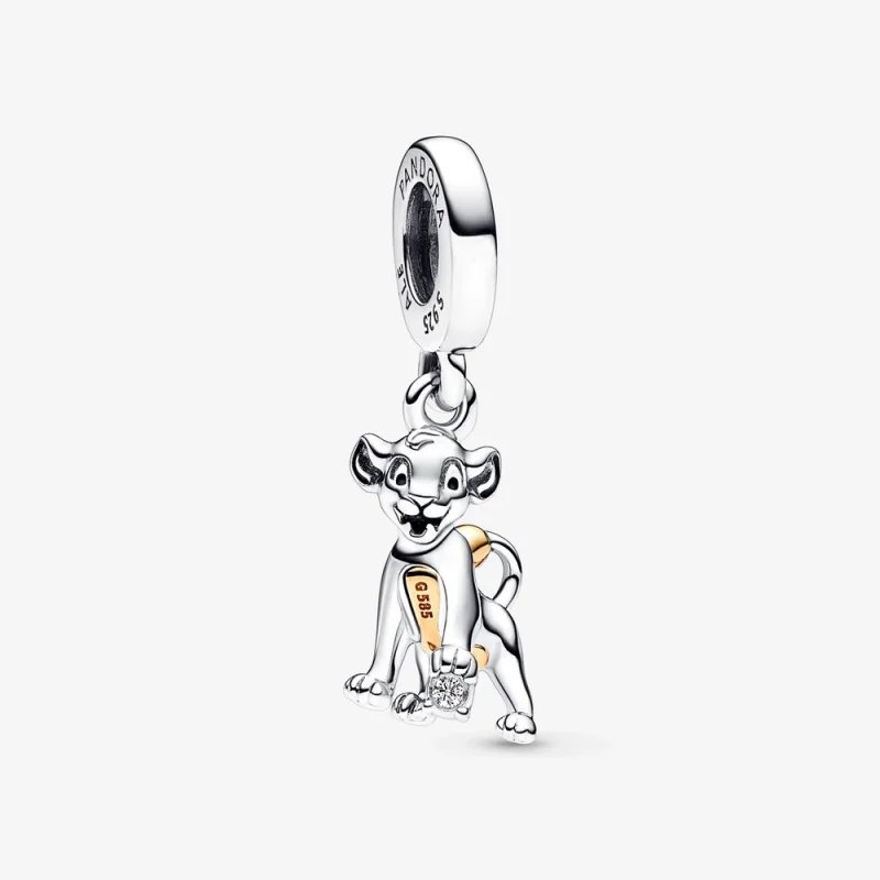 (image for) Pandora Disney 100th Anniversary Simba Lab-grown Diamond Dangle Charm - 792749C01 - Product Image