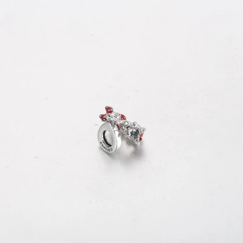 (image for) Pandora Disney Mickey Mouse & Minnie Mouse Kissing Dangle Charm - 790075C01 - View 3
