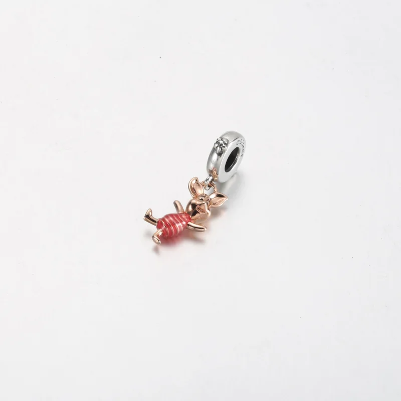 (image for) Pandora Disney Winnie the Pooh Piglet Dangle Charm - 782208C01 - View 2