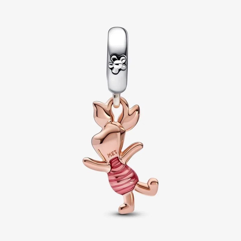 (image for) Pandora Disney Winnie the Pooh Piglet Dangle Charm - 782208C01 - View 6