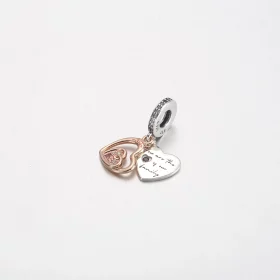 Pandora Entwined Infinite Hearts Double Dangle Charm - 781020C01