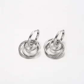 Pandora Family Always Encircled Hoop Earrings - 291156C01 Pandora Family Always Encircled Hoop Earrings - 291156C01
