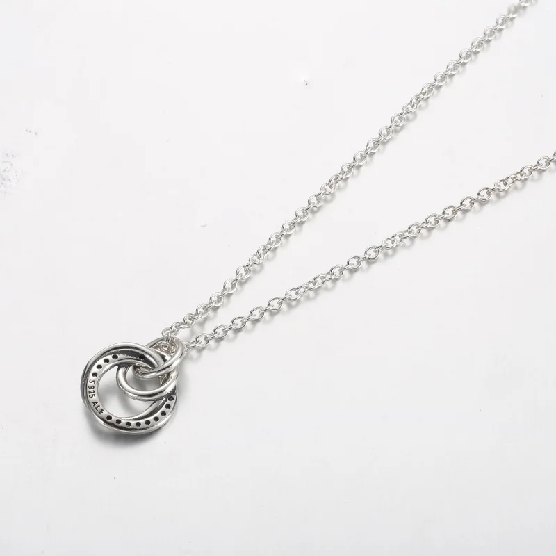 (image for) Pandora Family Always Encircled Pendant Necklace - 391455C01 - View 3