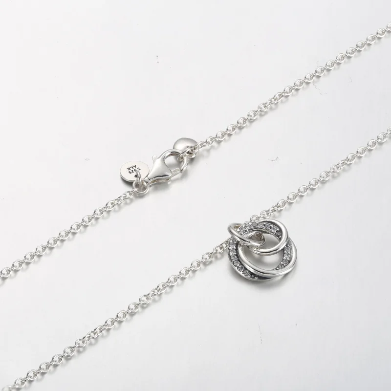 (image for) Pandora Family Always Encircled Pendant Necklace - 391455C01 - View 5