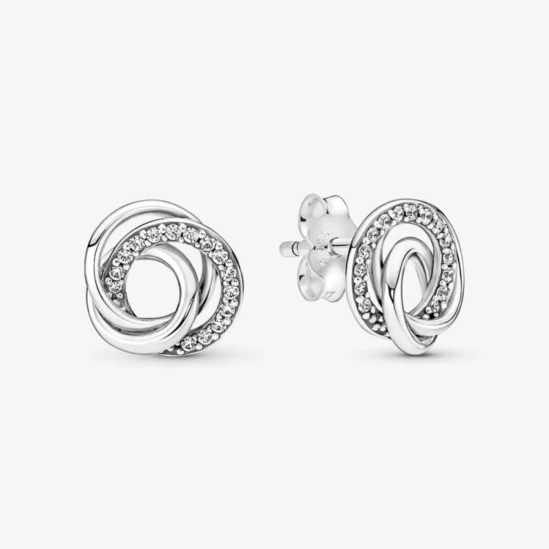 (image for) Pandora Family Always Encircled Stud Earrings - 291076C01 - Product Image