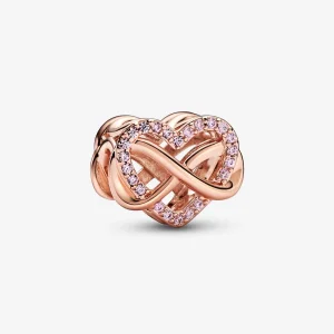 (image for) Pandora Family Infinity Pink Heart Charm - 782246C01