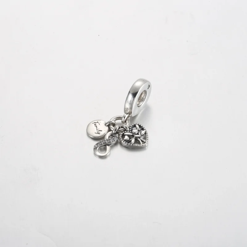 (image for) Pandora Family Infinity Triple Dangle Charm - 792201C01 - View 2