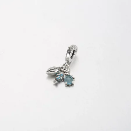 Pandora Fish, Sea Turtle & Conch Triple Dangle Charm - 791697C01