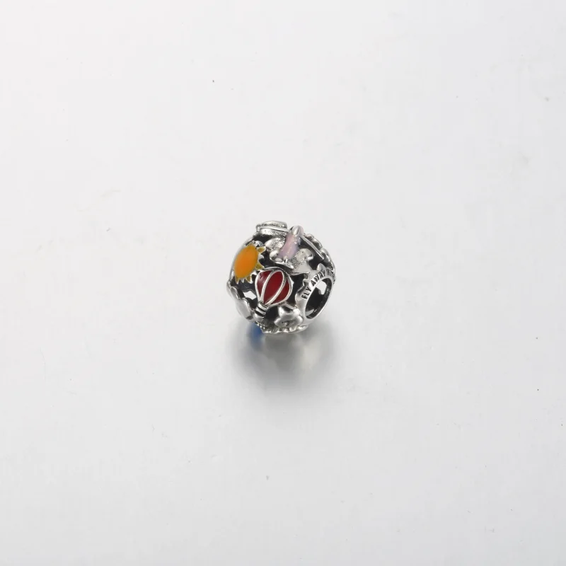 (image for) Pandora Fly Away Rainbow Sky & Travel Charm - 791695C01 - View 2