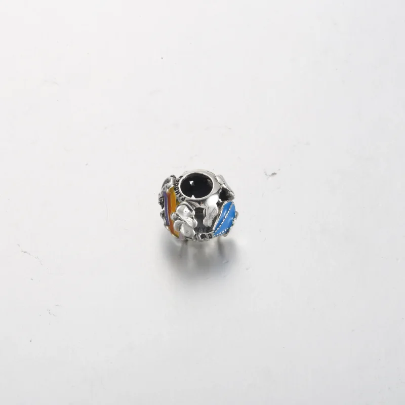 (image for) Pandora Fly Away Rainbow Sky & Travel Charm - 791695C01 - View 4