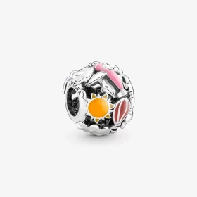 Pandora Fly Away Rainbow Sky & Travel Charm - 791695C01