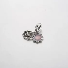 Pandora Four-leaf Clover Friendship Double Dangle Charm - 792245C01 Pandora Four-leaf Clover Friendship Double Dangle Charm - 792245C01