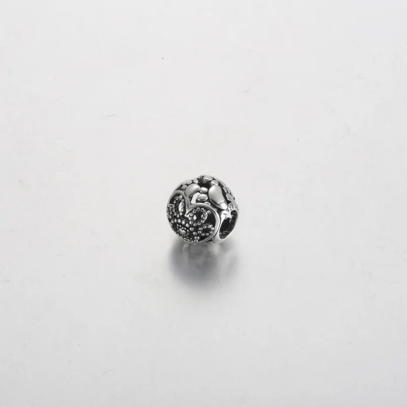 (image for) Pandora Fur Baby Hearts & Paw Prints Charm - 792248C00 - View 2