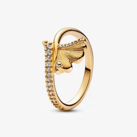 Pandora Ginkgo 14k gold-plated ring - 162444C01 Pandora Ginkgo 14k gold-plated ring - 162444C01