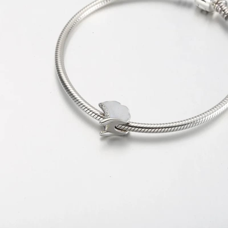 (image for) Pandora Ginkgo sterling silver charm - 792430C01 - View 5