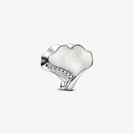 Pandora Ginkgo sterling silver charm - 792430C01