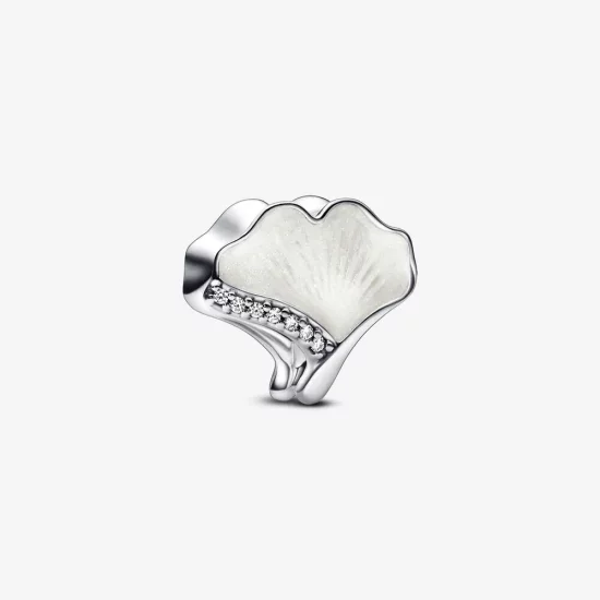 Pandora Ginkgo sterling silver charm - 792430C01