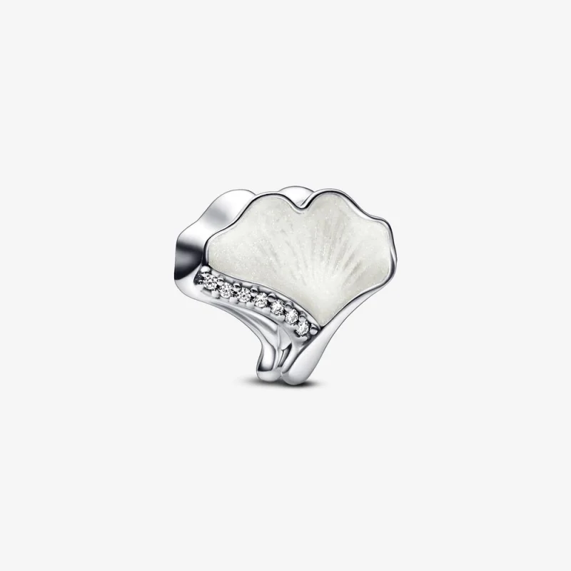 (image for) Pandora Ginkgo sterling silver charm - 792430C01 - Product Image