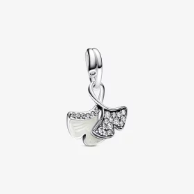Pandora Ginkgo sterling silver dangle - 792429C01 Pandora Ginkgo sterling silver dangle - 792429C01
