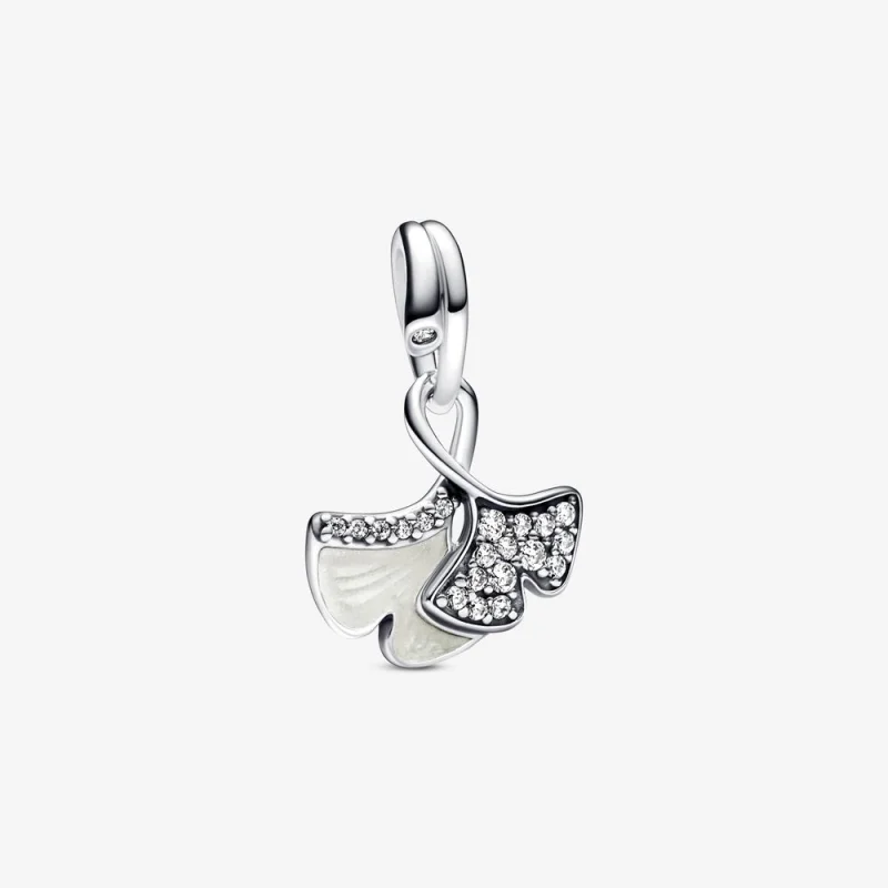 (image for) Pandora Ginkgo sterling silver dangle - 792429C01 - Product Image