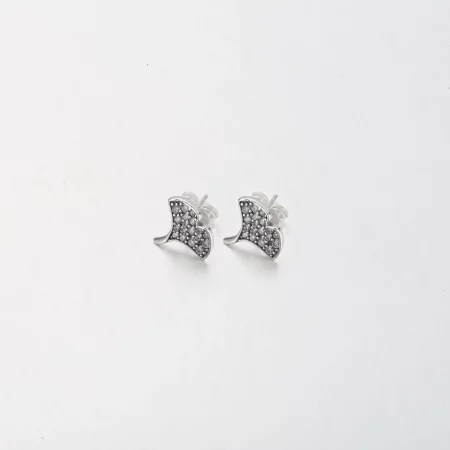 Pandora Ginkgo sterling silver stud earrings - 292439C01