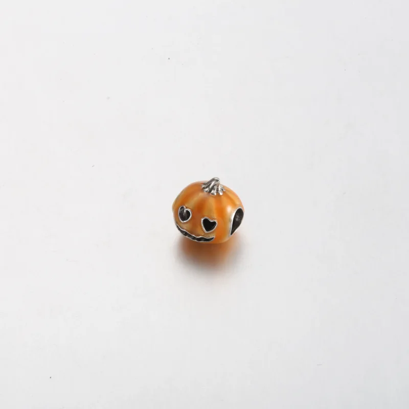 (image for) Pandora Glow-in-the-dark Spooky Pumpkin Charm - 792291C01 - View 2