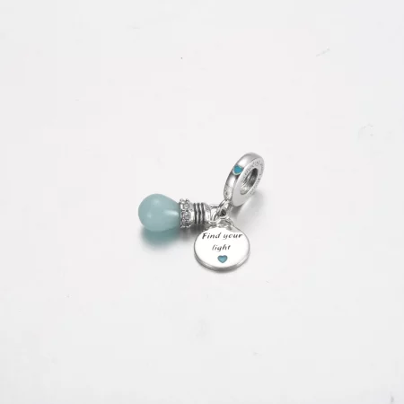 Pandora Glow-in-the-dark Lightbulb Double Dangle Charm - 791123C01