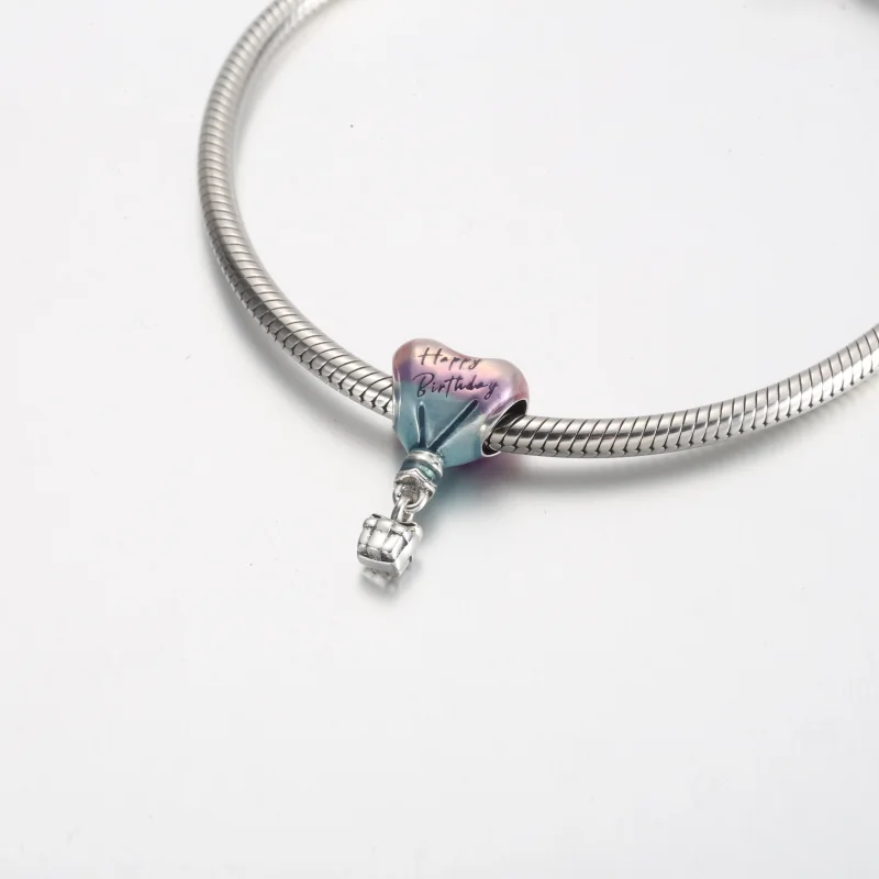(image for) Pandora Happy Birthday Hot Air Balloon Charm - 791501C01 - View 4